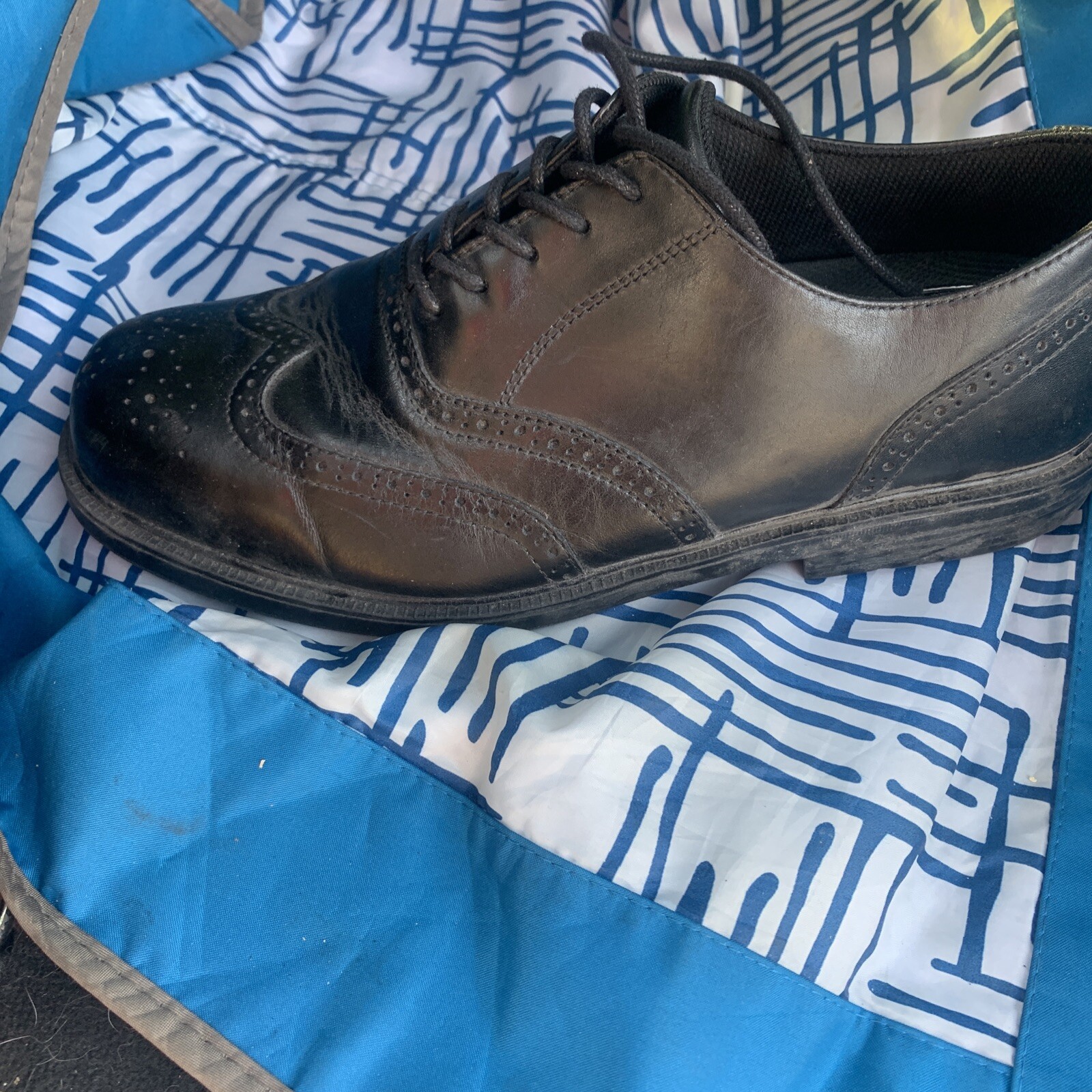 SAOLA Scarpe Oxford Nunn Bush Comfort Gel Uomo Taglia 10 M Pelle Nera 8151057