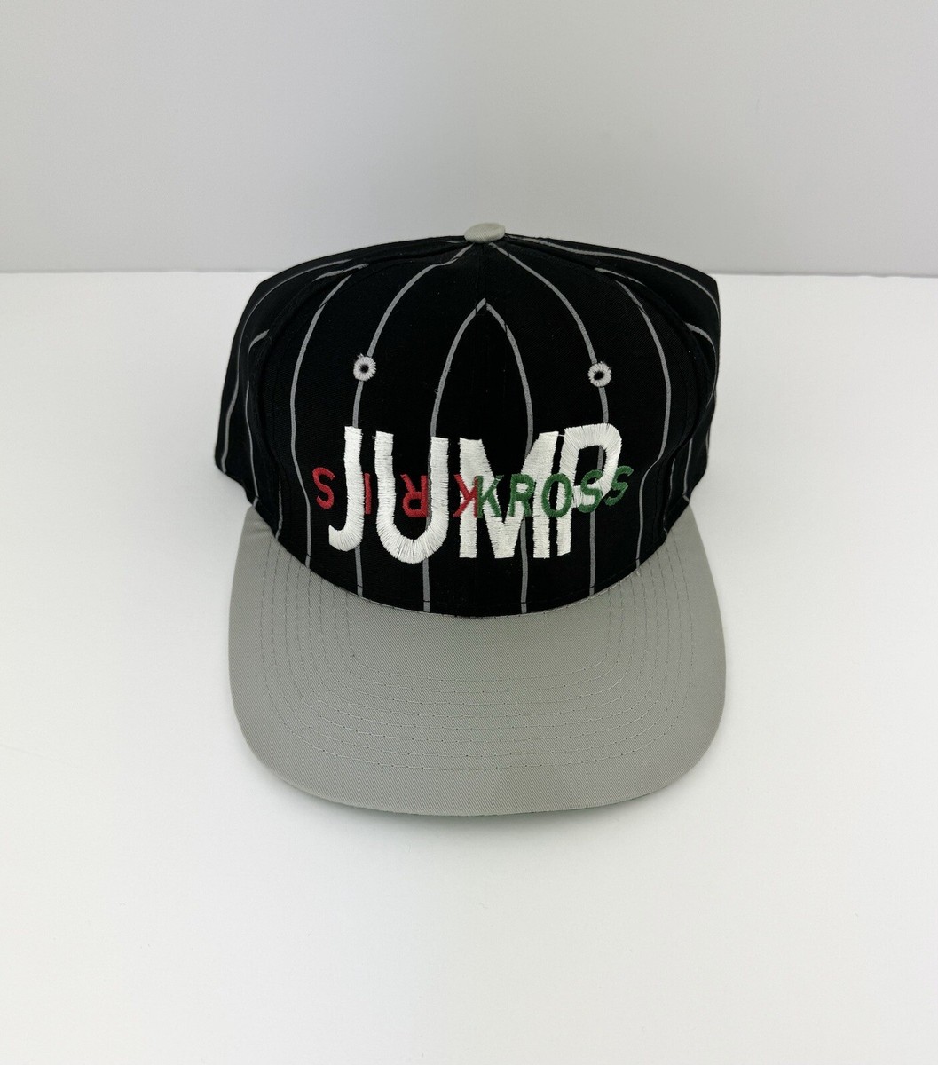 帽子 90supremestreethiphoplevistussychampion Vintage 90s Kris Kross JUMP Embroidered Hip-Hop Pinstripe Snapback