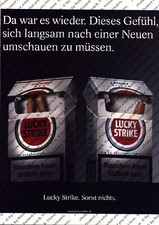 Lucky Strike Werbung Anzeige Reklame