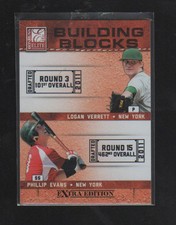 LOGAN VERRETT / PHILLIP EVANS  2011 ELITE EXTRA EDITION BUILDING BLOCKS DUAL #6