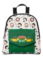 Friends TV Show CENTRAL PERK CHIBI CHARACTERS MINI BACKPACK NEW