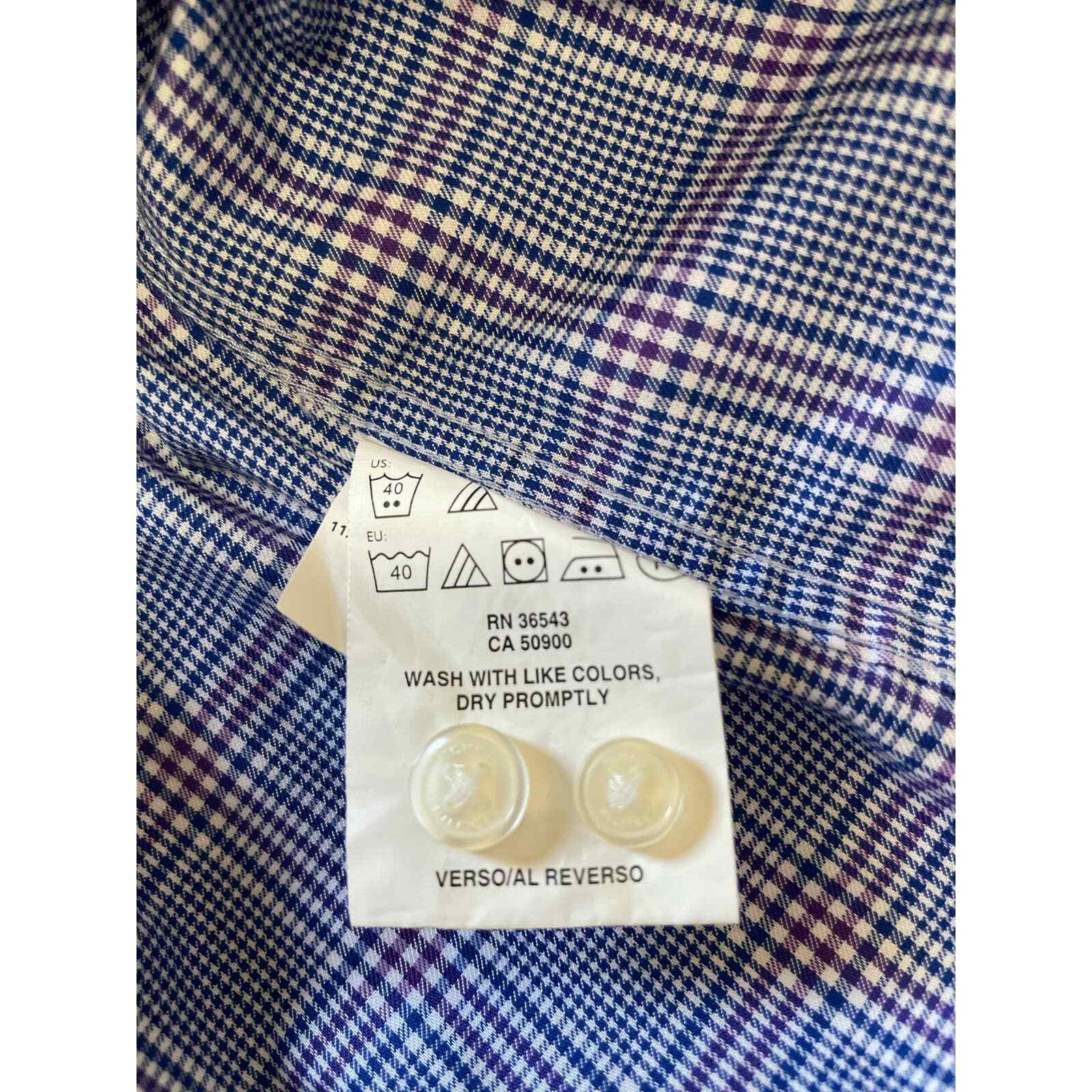 Tommy Hilfiger Dress Shirt, THFlex Supima, Reg Fit, Stretch, Men's 16 1/2 32-33 thumbnail 5