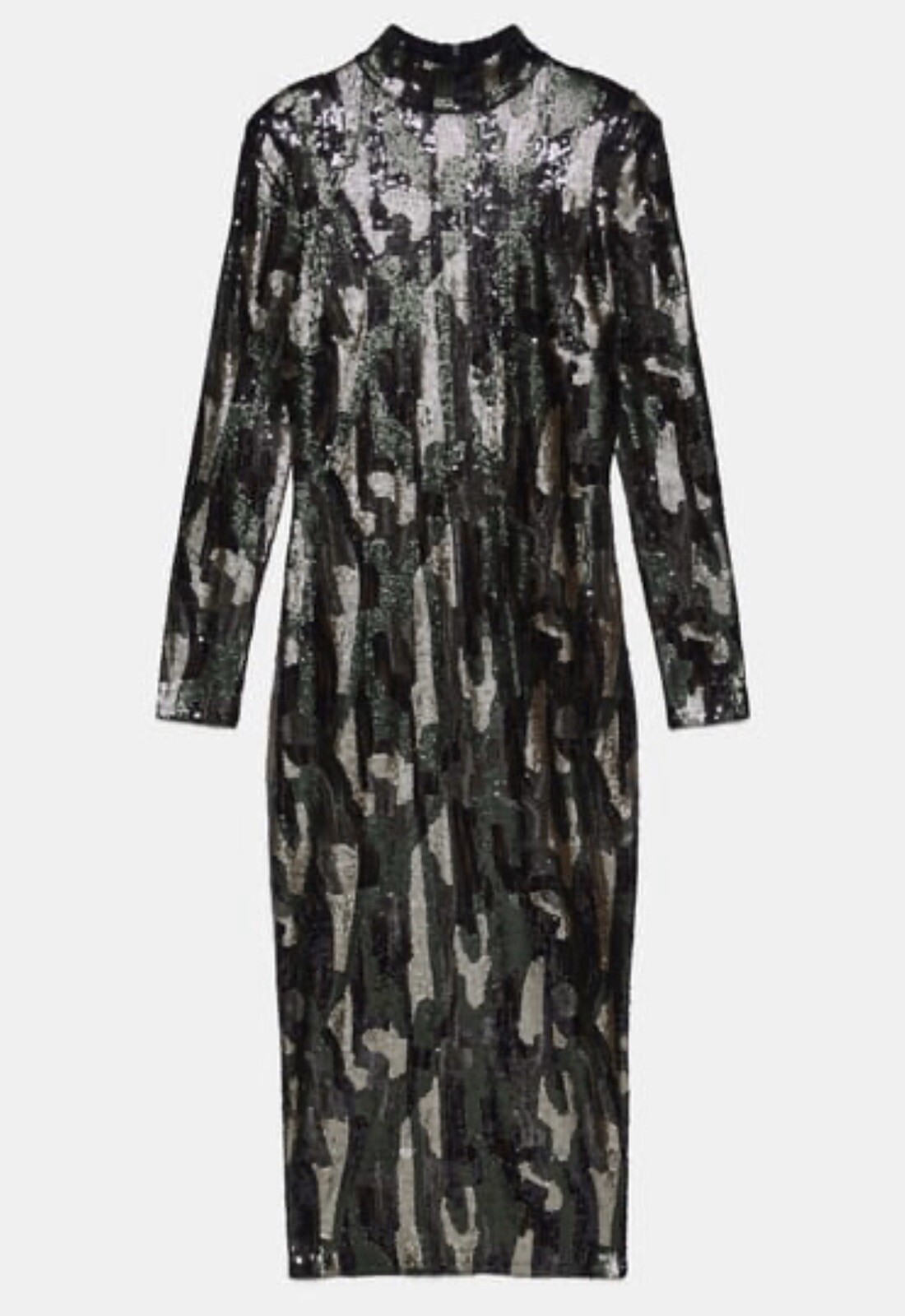 NWT Zara Animal Print Sequin Dress Size Small image 6