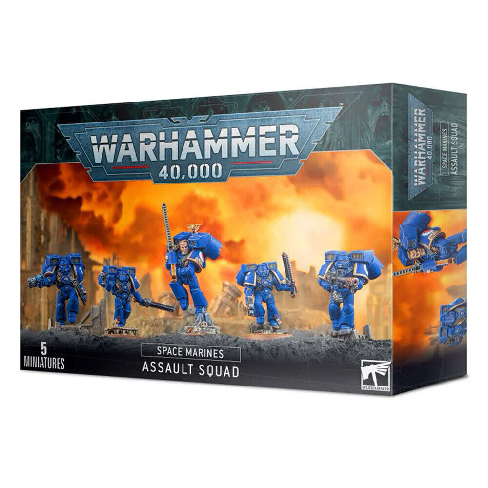 Games Workshop Warhammer 40k Space Marines Assault Marines Squad New WH40K Gw - Jeux & Jouets