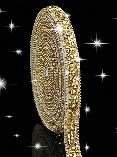 Crystal Rhinestone Stripe Resin Diamond Ribbon Glitter Rhinestone - Picture 7 of 18