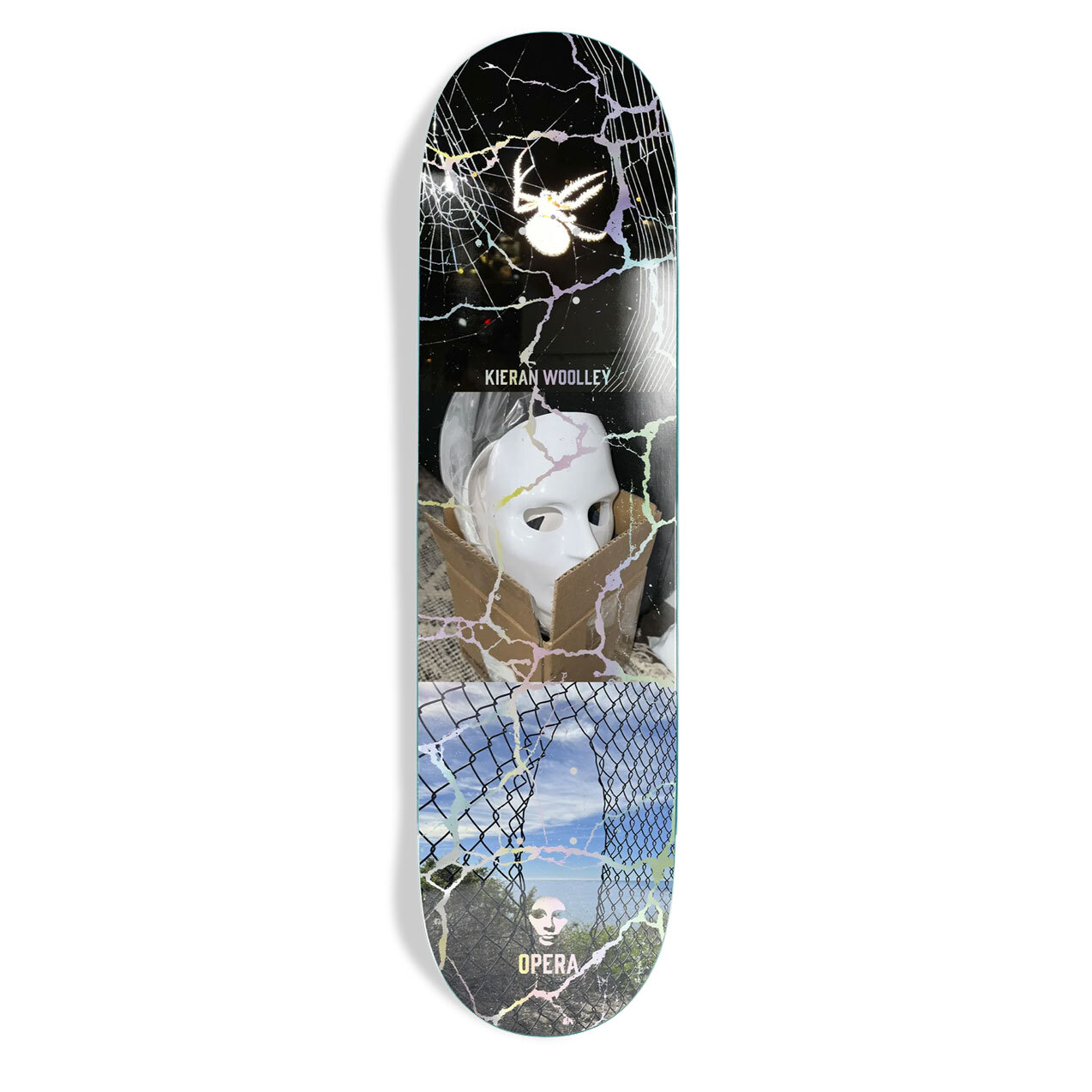Opera Skateboard Deck Kieran Wolley Caged Holographic 8.5