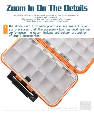 Waterproof Fishing Accessory Box Small Bait Box Hook Storage Box - Picture 9 of 13