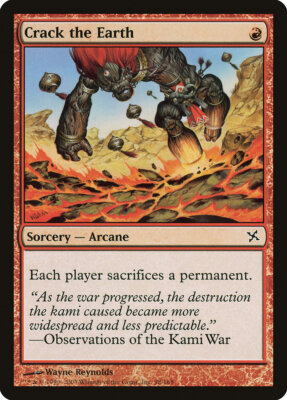 MTG *Crack the Earth X4* (NM) Betrayers of Kamigawa Magic Free Shipping