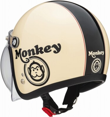 HONDA MONKEY genuine open face helmet asian fit ivory / black M