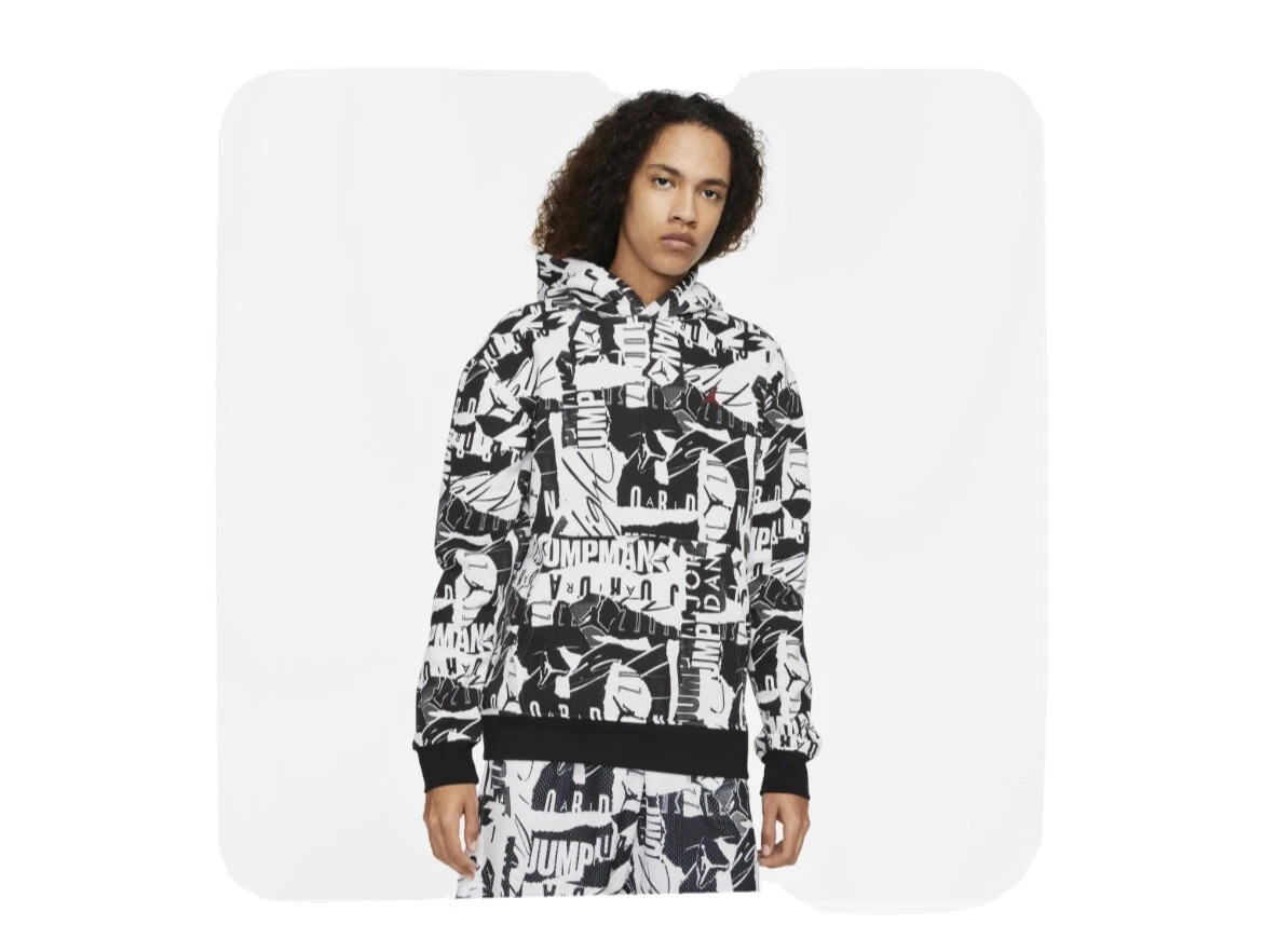 Black and sales white graphic hoodie