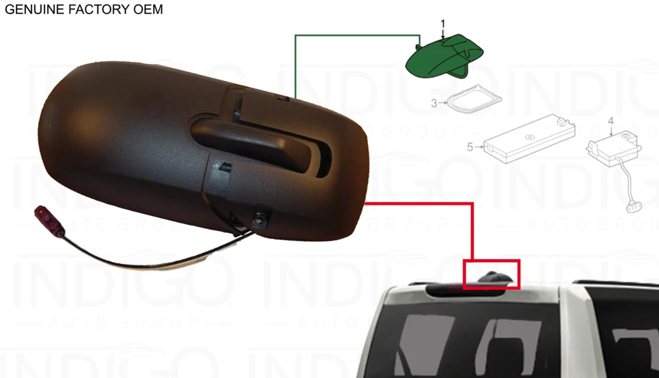 Land Rover Marca OEM 2010-2016 LR4 GPS Antena Aleta de Tiburón Genuina Totalmente Nueva Foto 2 de 2