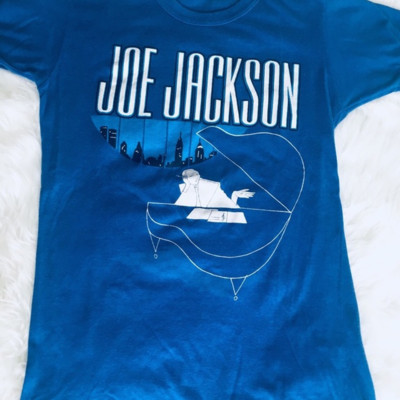 Joe Jackson T-shirt blue short sleeve All sizes S to 5Xl