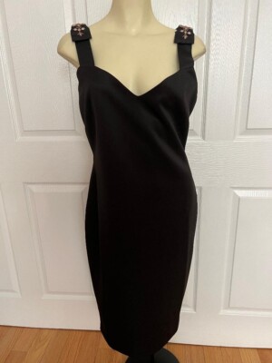 TED BAKER London Nancila Bow Ribbon Jewel Strap Sheath Dress Size 4 Ret $295