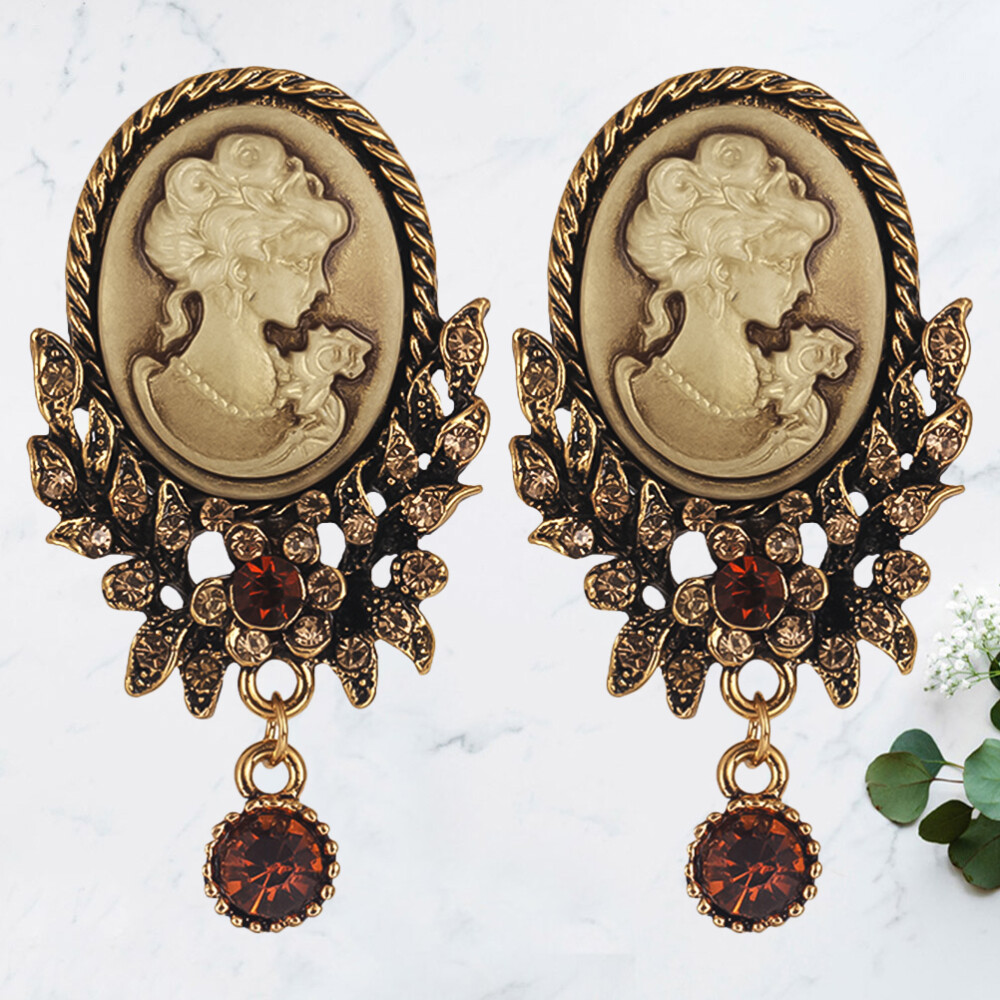 2 Pcs Brooch Lot Crystal Brooch Pin Vintage Lapel Pin Antique Brooch