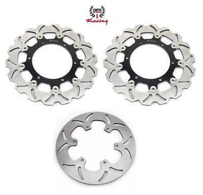 Front Rear  Brake Rotors Yamaha VMX1200 93-07 V Star XVS1100 03-09 FJR1300 01-03