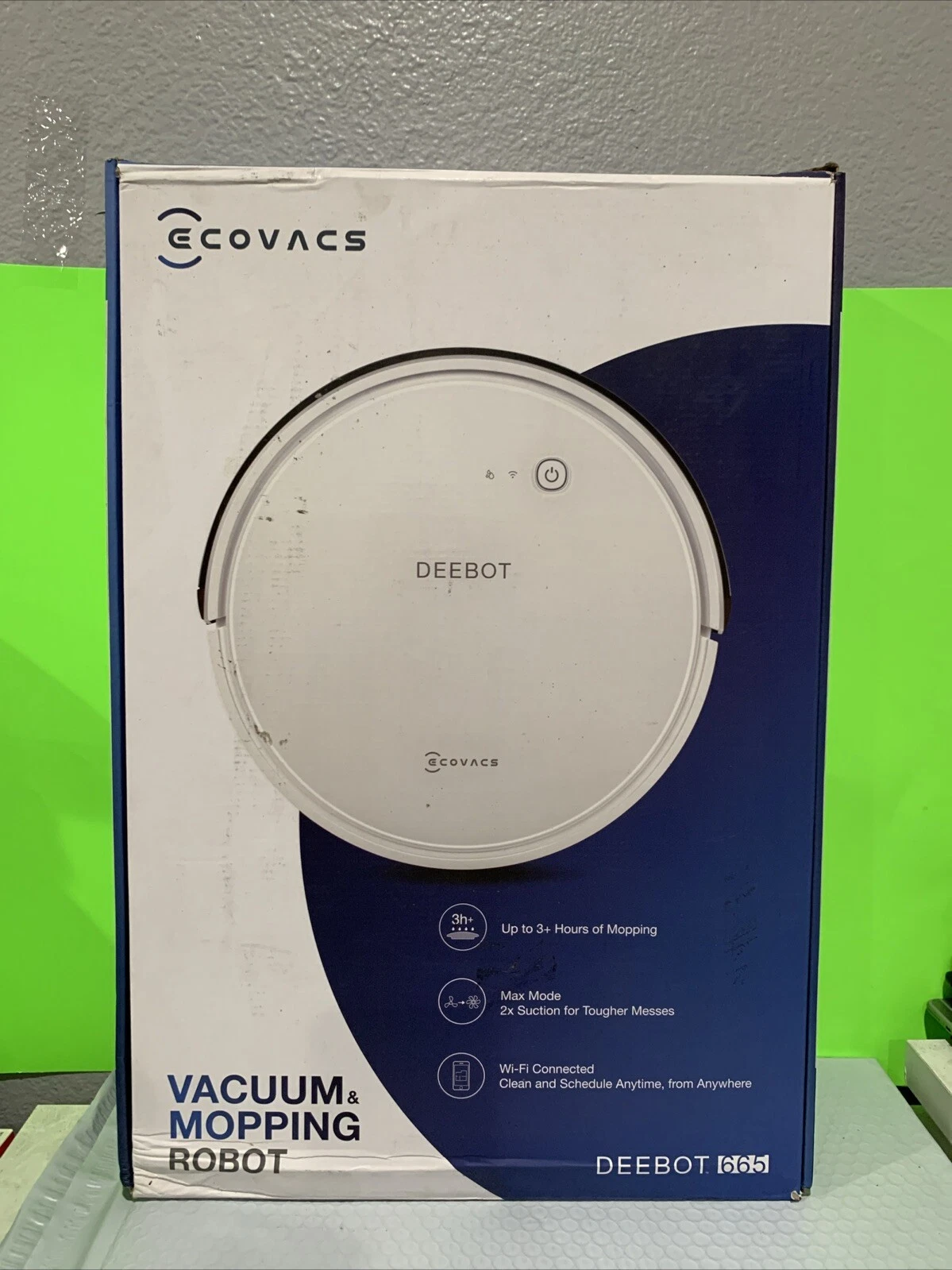 Ecovacs Deebot 665 Multi-Surface Wi-Fi and App Controlled Robot Vacuum and Mop
