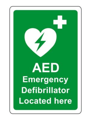 AED Sicherheitsschild - Notfalldefibrillator befindet sich hier Notfallschild - für ind