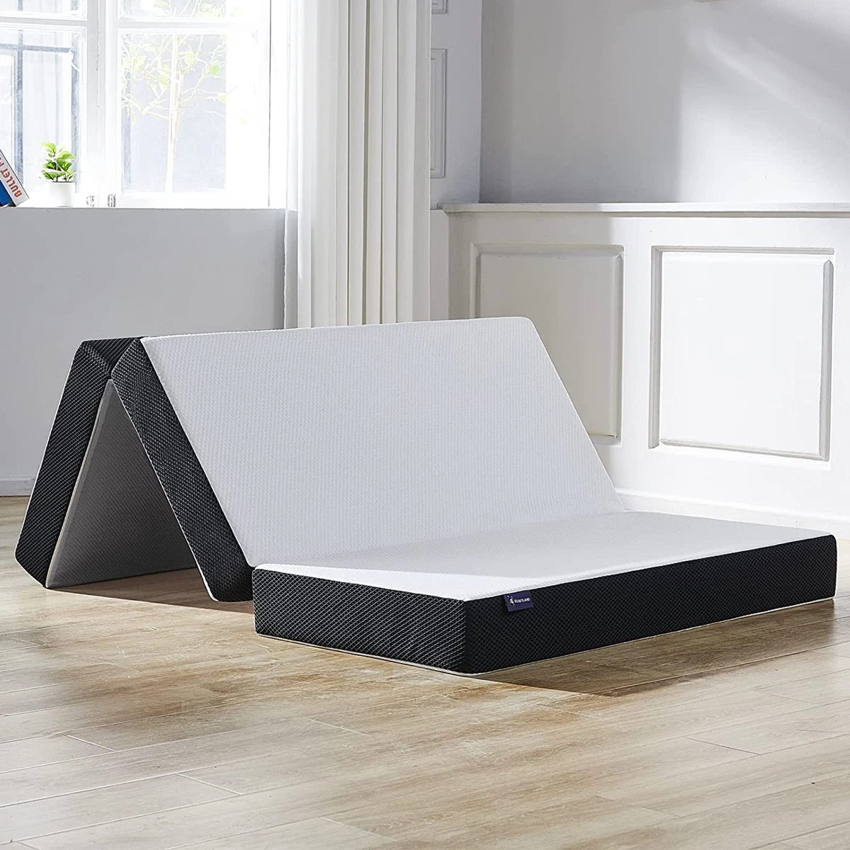 Folding Mattress 3 Inch Tri Fold Memory Foam Mattress Topper with