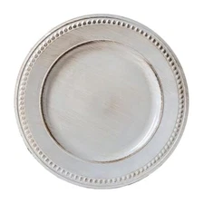 White Charger Plates13 Inch Vintage Dinner Plate Chargers Round Server Ware.S...