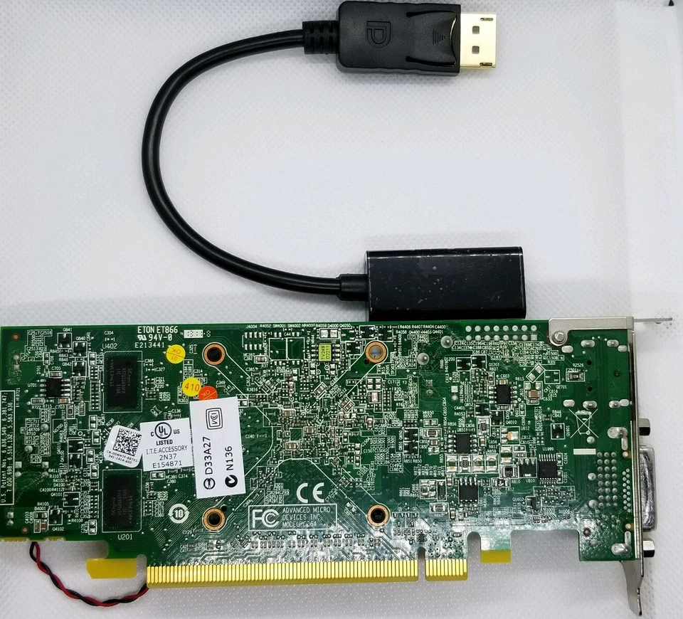 Dell OptiPlex Video Card 1GB HDMI DVI DP 7010 7020 7040 7050 7060 SFF Windows 10 - Image 3 of 4