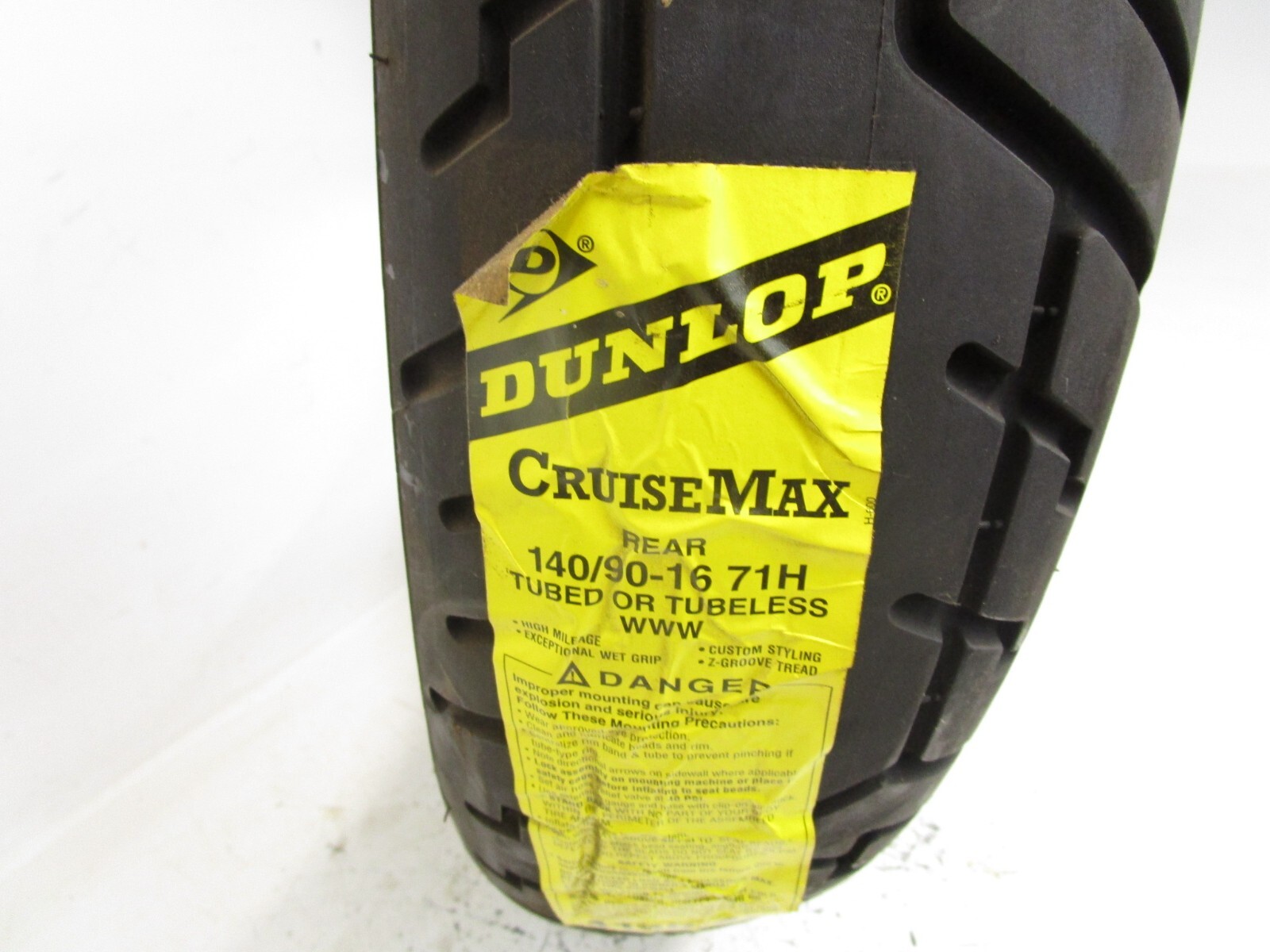 Dunlop CruiseMax 140/9016 71H Rear Wide White Wall Tire eBay