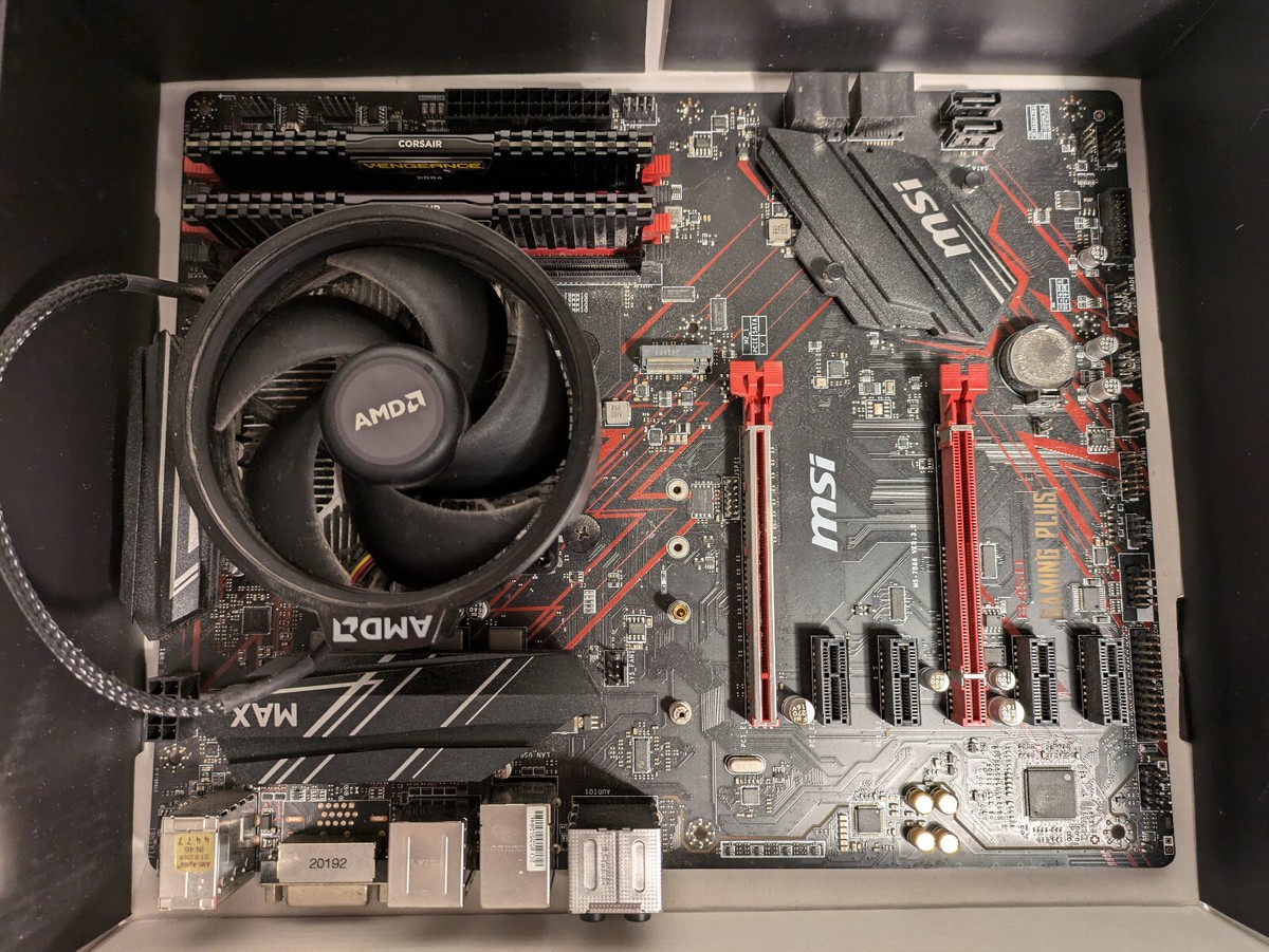 MSI B450 GAMING PLUS MAX Motherboard w/ Ryzen 5 2600x, 2x8GB