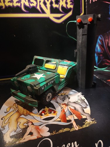 Vintage Marx Toys Tin Remote Control RC US Army Military Jeep Vehicle! Tin Litho - Picture 12 of 16