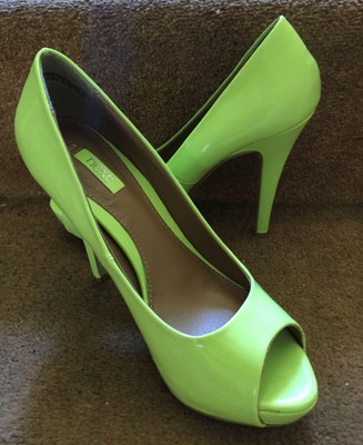 lime green court shoes