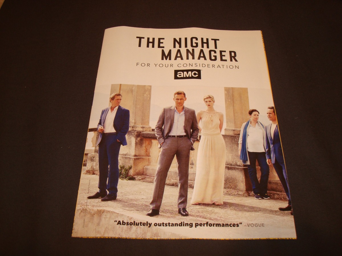 THE NIGHT MANAGER Golden Globe, SAG ad Hugh Laurie, Tom Hiddleston