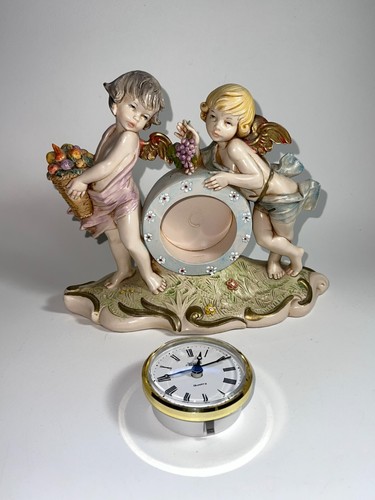Vintage ITALIAN ITALY Clock ANGELS Cherubs FONTANINI Antique Condor 1991 - Picture 15 of 18