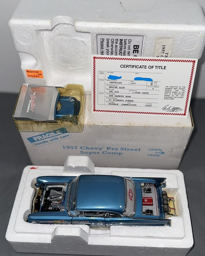 Danbury Mint 1:24 Scale 1957 Chevy Bel Air Pro Street Super Comp 