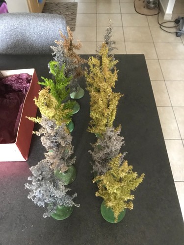 HORNBY ECHELLE O LOT DE 12 ARBRES EN BOITE - Photo 6/7