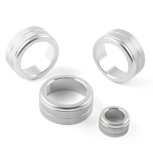 4x Konsole Klima Regler Ring Abdeckung für Honda Civic 11. 2022+ Silber - Bild 6 von 9