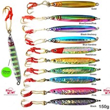 150g Fishing Vertical Speed Jigs 5.25oz Knife Lures Baits trolling butterfly New