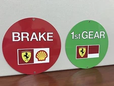  F1 Formula One Team  Pit Stop sign Brake 1st Gear