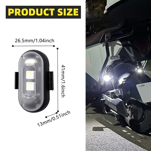 RGB LED Strobe Light Wireless Remote Control For Car Bike Motorcycle Flash Lamps - Picture 8 of 10