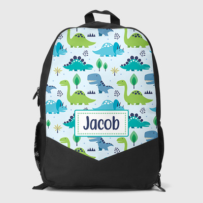 dinosaur personalised backpack