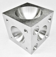 Dapping Block Steel Dapping Cube 60mm Square 21 Half Sphere Depressions 4-45mm