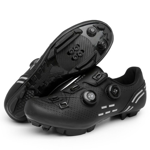 Mtb Cycling Sneaker with SPD Cleats Mens Outdoor Bike Shoes Racing Bicycle Shoes - Picture 2 of 33
