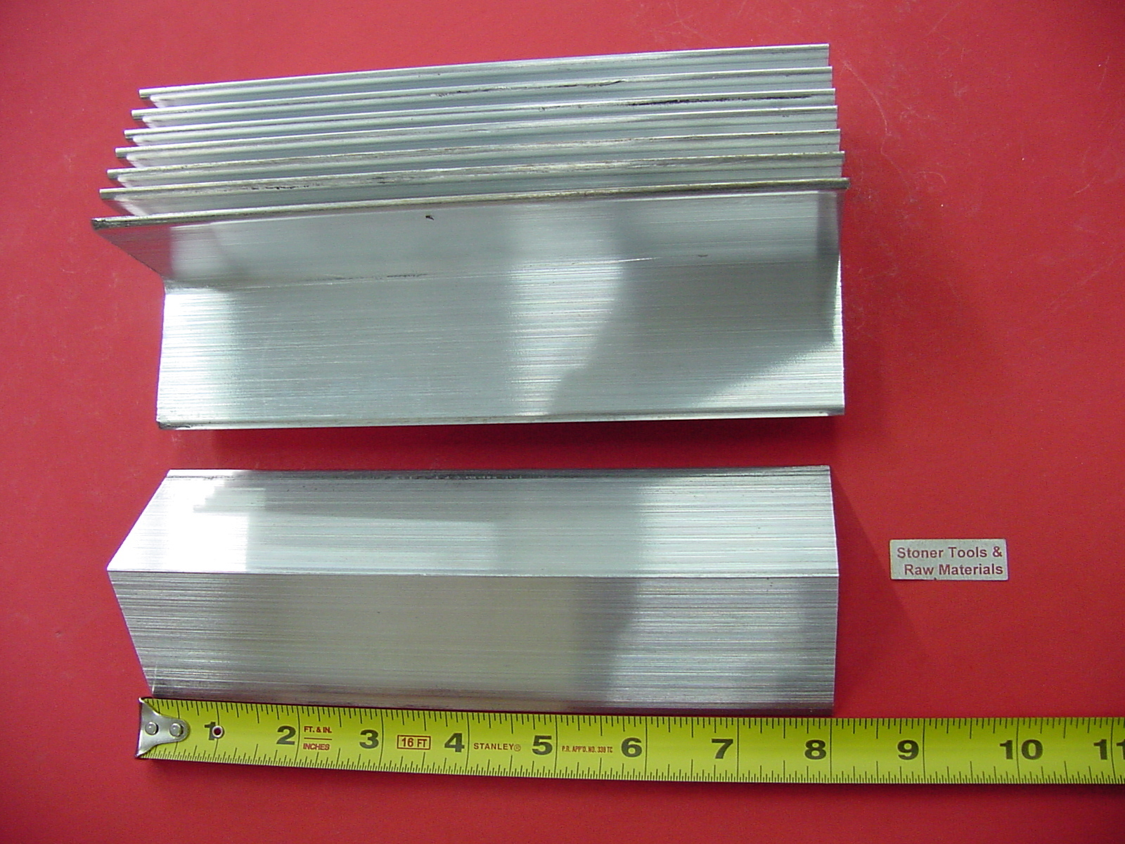 8 Pieces 2"x 2"x 1/8" ALUMINUM 6061 ANGLE BAR 8" long T6 Extruded Mill Stock