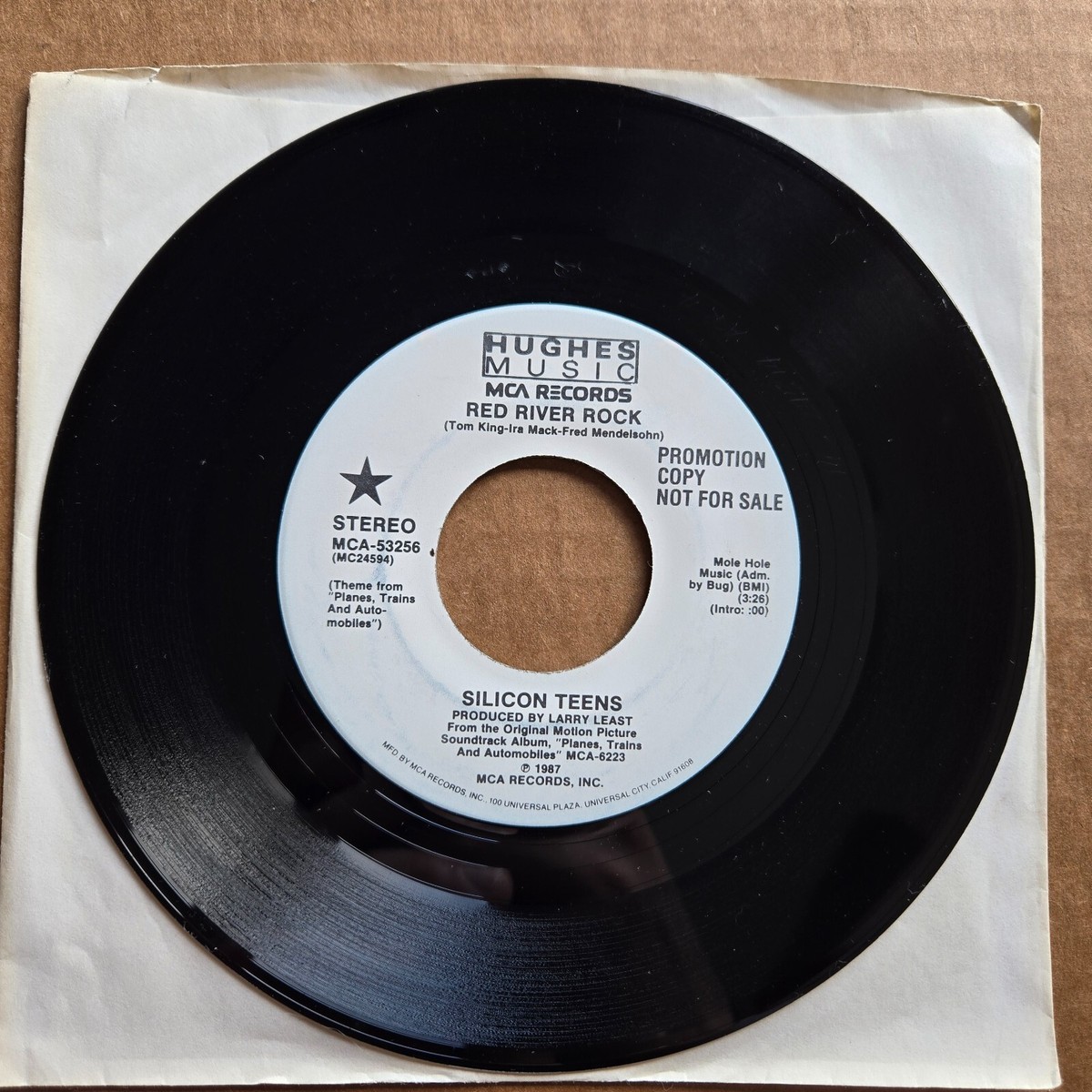 SILICON TEENS Red River Rock DJ PROMO MCA 45 7