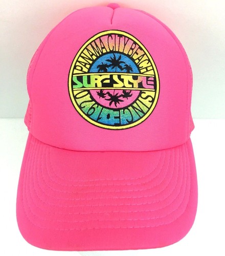 Vtg 90s Surf Style Hat Panama City 
