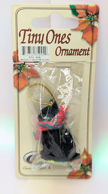 Conversation Concepts brussels griffon Black Dog Tiny One Christmas Ornament NIP