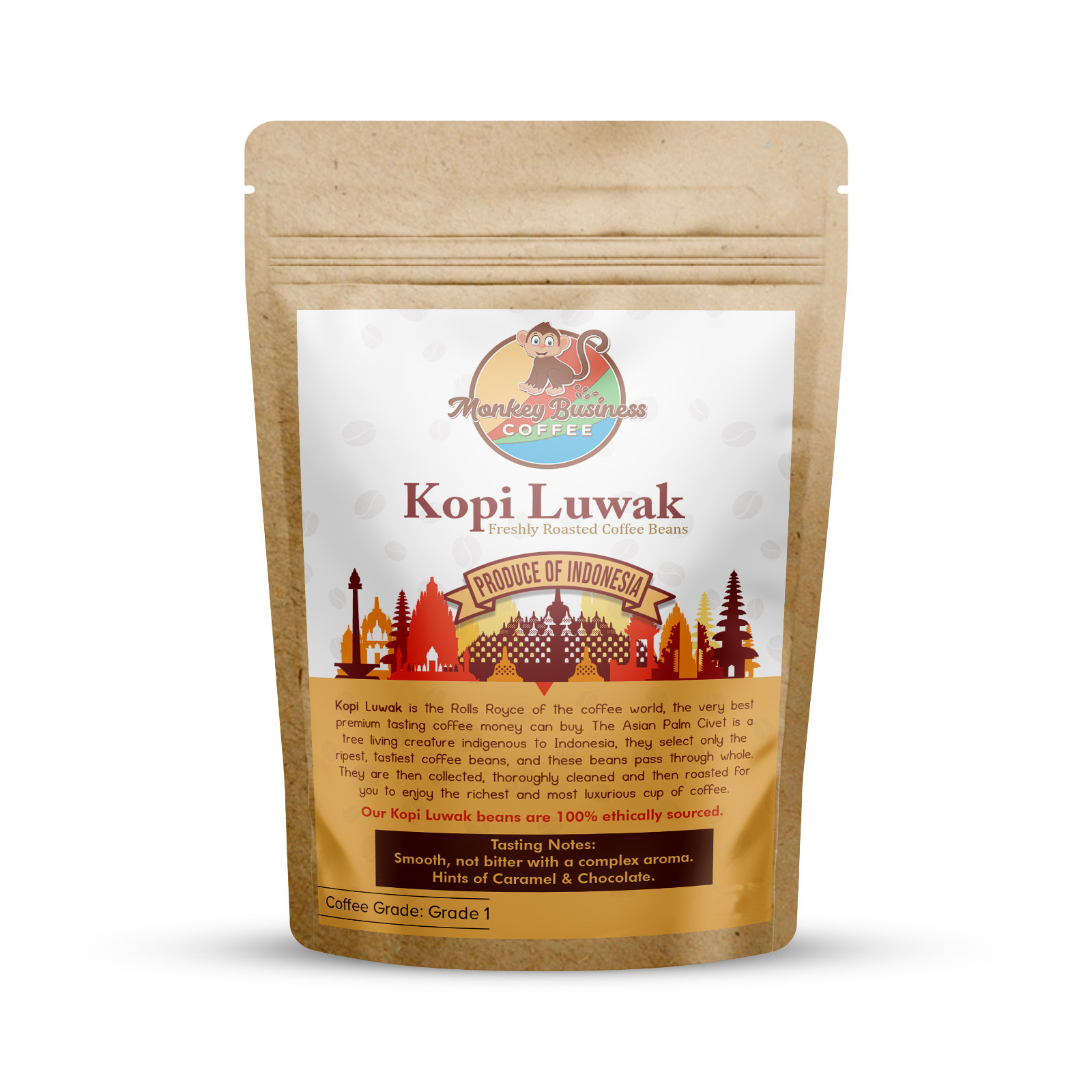 Wild Kopi Luwak Roasted Coffee Beans - Great Christmas Gift/