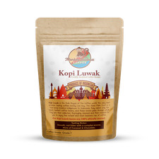 Wild Kopi Luwak Roasted Coffee Beans - Great Christmas Gift/Present -Indonesian