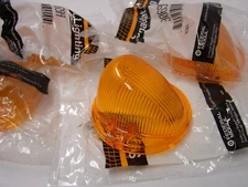 2 Signal-Stat 9069A Amber Truck Cab Clearance Light Lenses 684662 / SAE P1PC 71