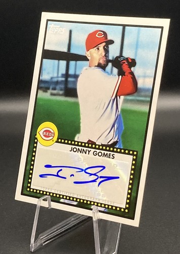 2011 TOPPS LINEAGE JONNY GOMES AUTOGRAPH #52A-JG Cincinnati Reds - Picture 3 of 6