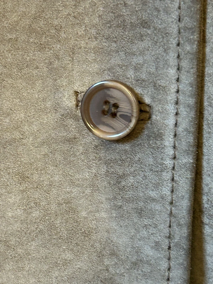 Chaqueta de Gamuza Margaret Godfrey L Tostada Heritage Clásica Camisa Occidental Pesada Foto 4 de 4