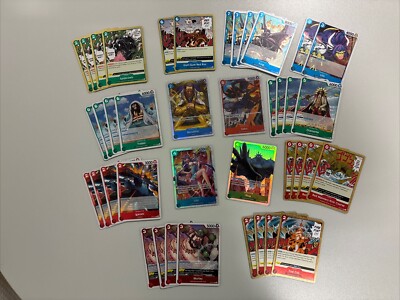 One Piece TCG Lot Near Mint , kleine Sammlung 9 Pica Ulti Borsalino Sabo