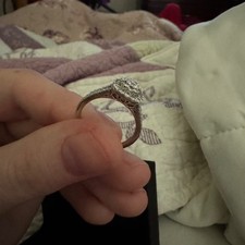 Diamond Engagement Ring 5/8 ct tw Round 14K White Gold size 6